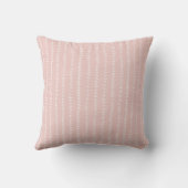Monogram meisjes Pastel Pink Stripe Rijn Kussen (Achterkant)