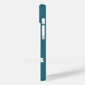 monogram meisjes voetballen sterren blauwgroen gri Case-Mate iPhone case (Achterkant / Links)