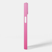 Monogram Meisjesachtig Roze Hart Eenvoudig Modern Case-Mate iPhone Case (Achterkant / Rechts)