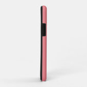 Monogram Meisjesachtig Roze Koraal Waterverf Bloem Case-Mate iPhone Case (Achterkant/rechts)