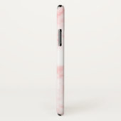 Monogram Meisjesachtig Roze Marmer Case-Mate iPhone Case (Achterkant / rechts)