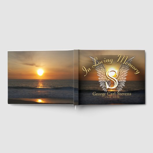 Monogram Memorial Guest Book Gastenboek (Volledig)