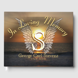 Monogram Memorial Guest Book Gastenboek