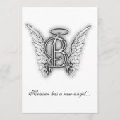 Monogram Memorial Letter B Programmakaart (Voorkant)