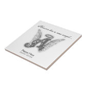 Monogram Memorial Letter B Tegeltje (Zijkant)