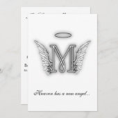 Monogram Memorial Programmakaart (Voorkant / Achterkant)