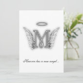 Monogram Memorial Programmakaart (Staand voorkant)