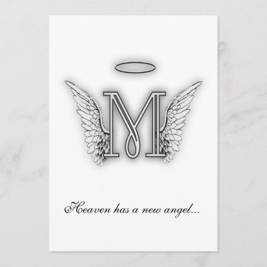 Monogram Memorial Programmakaart (Voorkant)