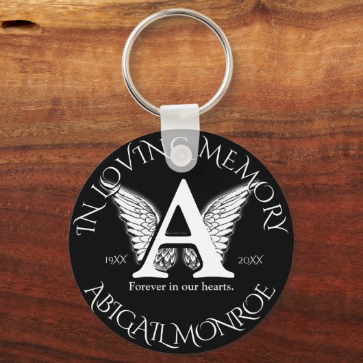 Monogram | Memorial Sleutelhanger (Voorkant)