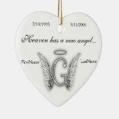 Monogram Memorial Tribute Ornament G (Rechts)