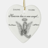 Monogram Memorial Tribute Ornament L (Rechts)