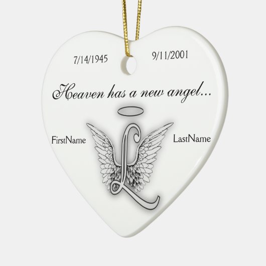 Monogram Memorial Tribute Ornament L (Links)