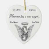 Monogram Memorial Tribute Ornament S (Rechts)