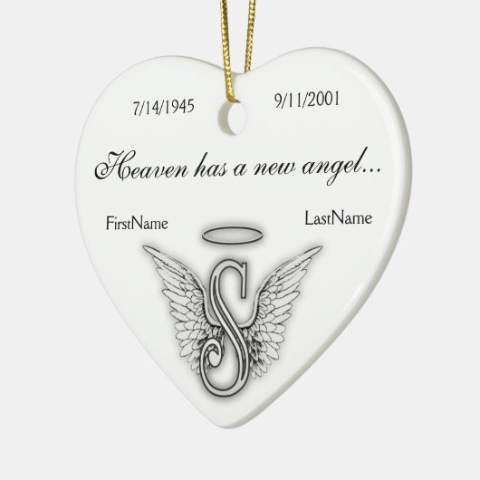 Monogram Memorial Tribute Ornament S (Links)