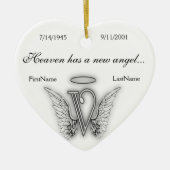 Monogram Memorial Tribute Ornament V (Voorkant)