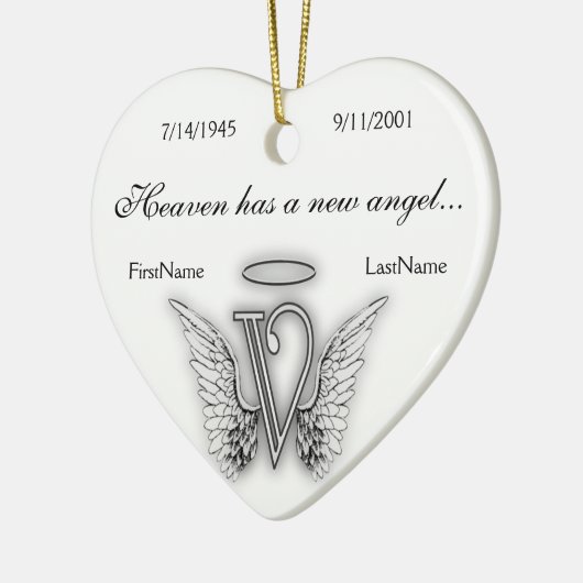 Monogram Memorial Tribute Ornament V (Links)