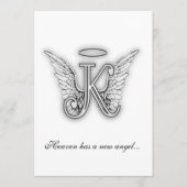 Monogram Memorial Tribution Letter K Programmakaart (Voorkant)