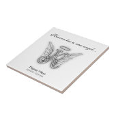 Monogram Memorial Tribution Letter K Tegeltje (Zijkant)