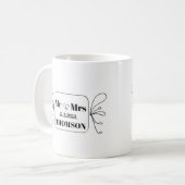 monogram meneer en mevrouw koffiemok (Voorkant links)