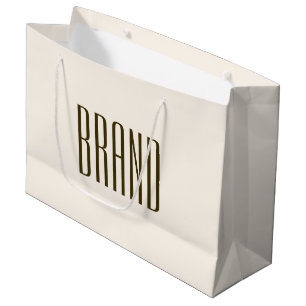 Monogram, merk of bedrijfsnaam Gebroken wit brui Groot Cadeauzakje