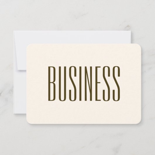 Monogram, merk of bedrijfsnaam | Gebroken wit brui Notitiekaartje (Voorkant)