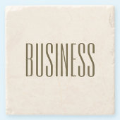 Monogram, merk of bedrijfsnaam | Gebroken wit brui Stenen Onderzetter