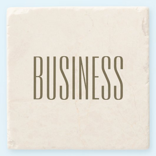 Monogram, merk of bedrijfsnaam | Gebroken wit brui Stenen Onderzetter