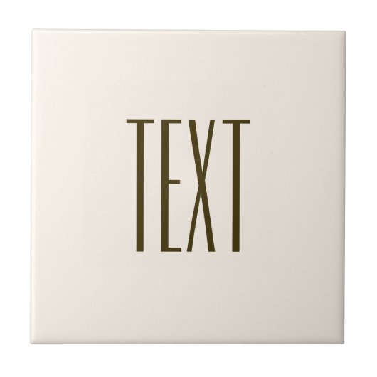 Monogram, merk of bedrijfsnaam | Gebroken wit brui Tegeltje (Voorkant)