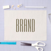 Monogram, merk of bedrijfsnaam | Gebroken wit brui Tissuepapier (Craft)