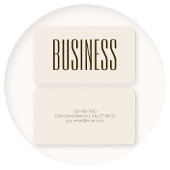 Monogram, merk of bedrijfsnaam | Gebroken wit brui Visitekaartje