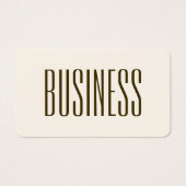 Monogram, merk of bedrijfsnaam | Gebroken wit brui Visitekaartje (Voorkant)