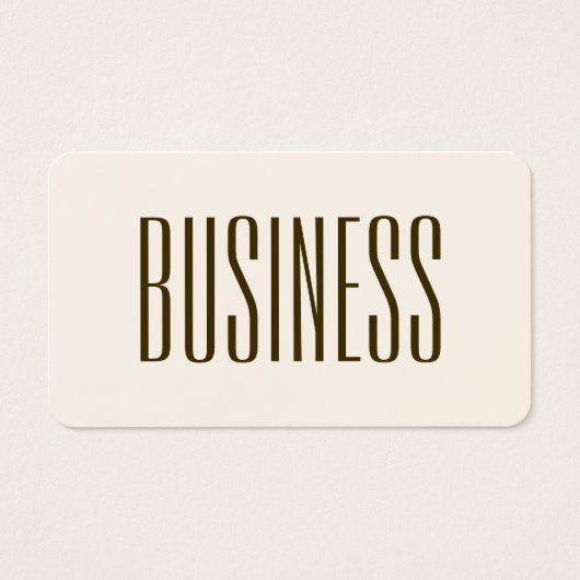 Monogram, merk of bedrijfsnaam | Gebroken wit brui Visitekaartje (Voorkant)