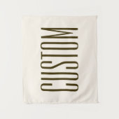 Monogram, merk of bedrijfsnaam | Gebroken wit brui Wandkleed (Voorkant)