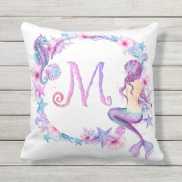 Monogram Mermaid Pillow - M Buitenkussen