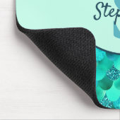 Monogram Mermaid Scales Zee Green Aqua Blue Muismat (Hoek)