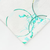 Monogram Mermaid Silhouette Fleece Blanket Custom Deken (Hoek)