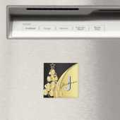 Monogram Merry Kerstmis Magneet (Insitu (Vaatwasser))