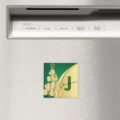 Monogram Merry Kerstmis Magneet (Insitu (Vaatwasser))