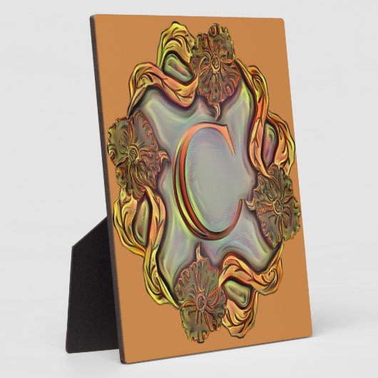  monogram met de letter C Fotoplaat (Zijkant)