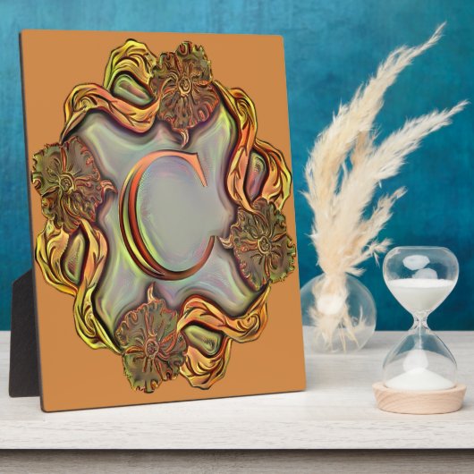 monogram met de letter C Fotoplaat (Zijkant)