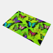 Monogram met de naam Morpho Aqua Butterflies Deurmat (Schuin)