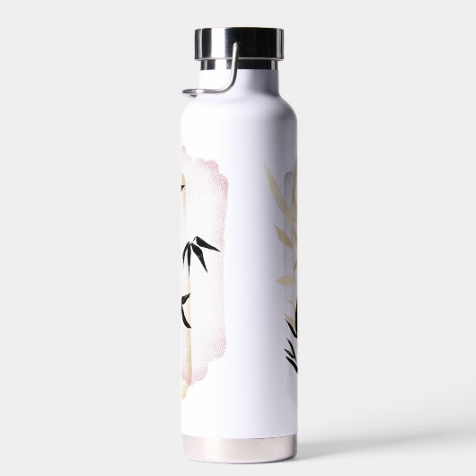monogram met dubbele kleur bamboe waterfles (Rechts)