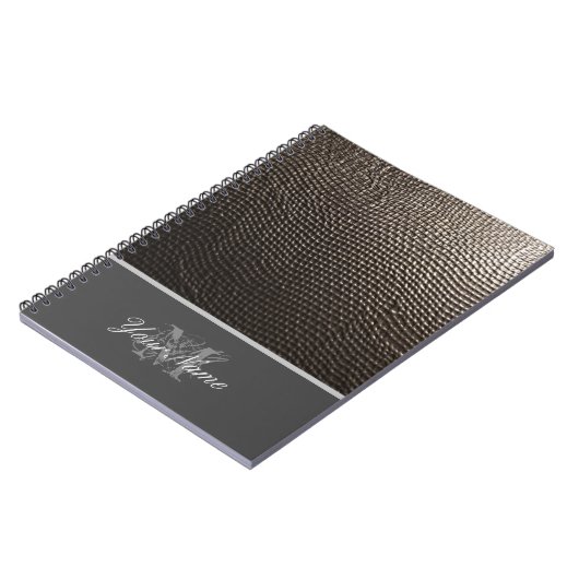  monogram met elegante grunge! notitieboek (Linkerzijde)