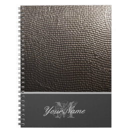  monogram met elegante grunge! notitieboek