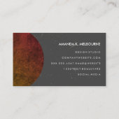 Monogram met getextureerde kleurengolven visitekaartje (Achterkant)