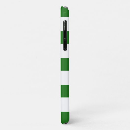 Monogram met groene en roze streep Case-Mate iPhone case (Achterkant/links)