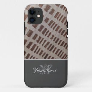 monogram met houten grunge! Case-Mate iPhone case