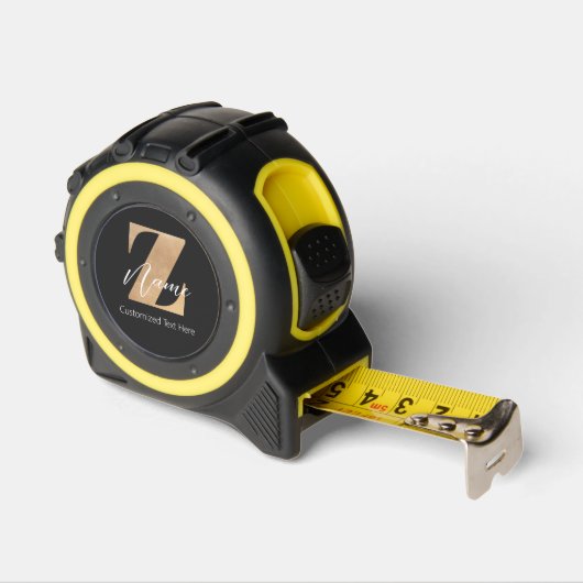 Monogram met initiaal & gepersonaliseerde naam rolmaat (Hoek)