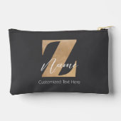 Monogram met initiaal Z & gepersonaliseerde naam Etui (Achterkant)