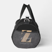 Monogram met initiaal Z & gepersonaliseerde naam Plunjezak (Rechts)